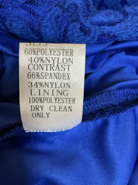 Tadashi Shoji Size 12 Blue Lace Pre-Owned Ladies New With Tags