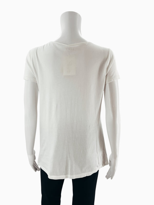 Loft White Pre-Owned Ladies Top - Size Medium