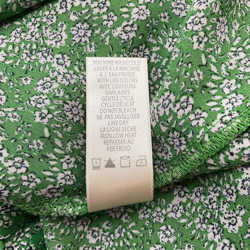 Max Studio Green Floral Pre-Owned Ladies Top - Size Small - Margaret’s Fine Consignment
