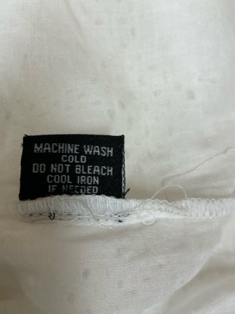 Tolani White Boho White Cotton Eyelet Tiered Bohemian Mini Dress Size Small - Size S