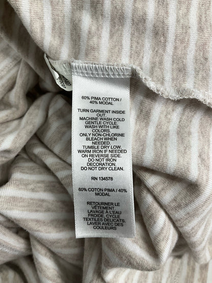Vineyard Vines Tan/White Stripe Pre-Owned Ladies Top - Size 3X