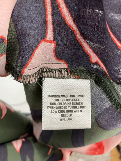 Bar 111 Olive/Navy/Pink Floral Pre-Owned Ladies Dress - Size Medium