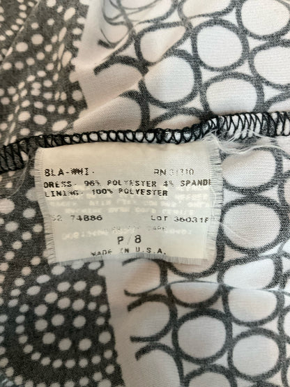 I.N. Studio Petite Swirl &amp; Dot A-Line Dress Size 8P