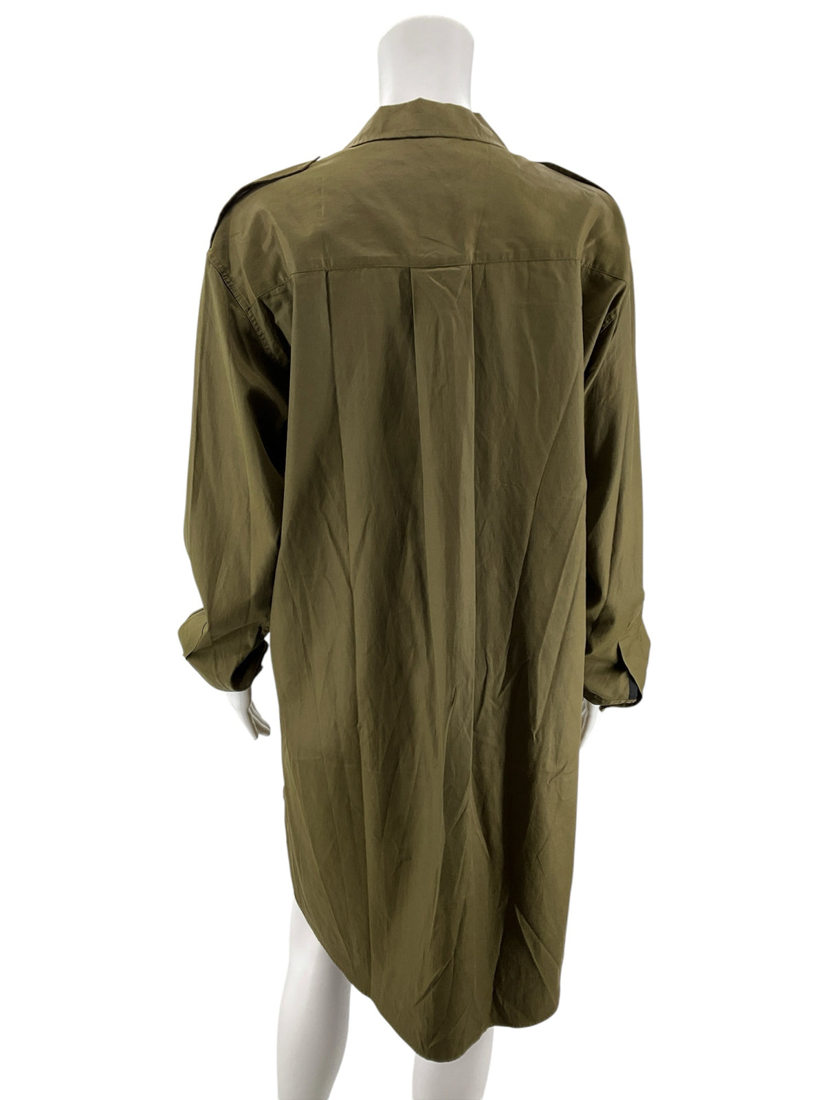 Rag &amp; Bone Archer Army Green Utility Shirt Dress Size Large