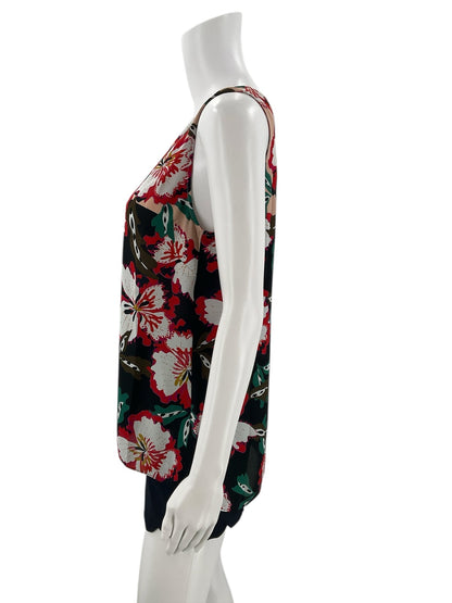 Cabi Pink/Red/Green/Orange Floral Ladies Top - Size Small - Margaret’s Fine Consignment