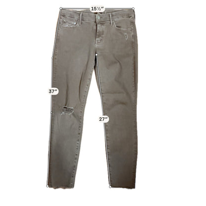 MOTHER The Looker Ankle Fray Distressed Jeans Size 6 - ONLINE ONLY