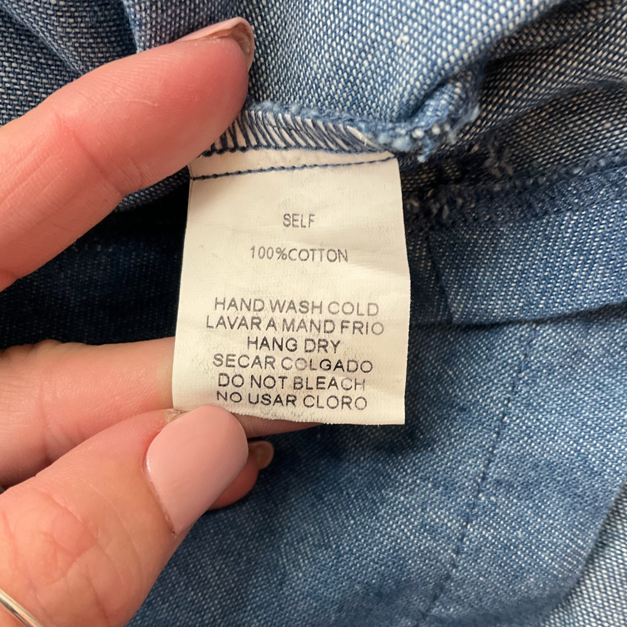 Mod Ref Denim Solid Pre-Owned Ladies Dress - Size Medium - Margaret’s Fine Consignment