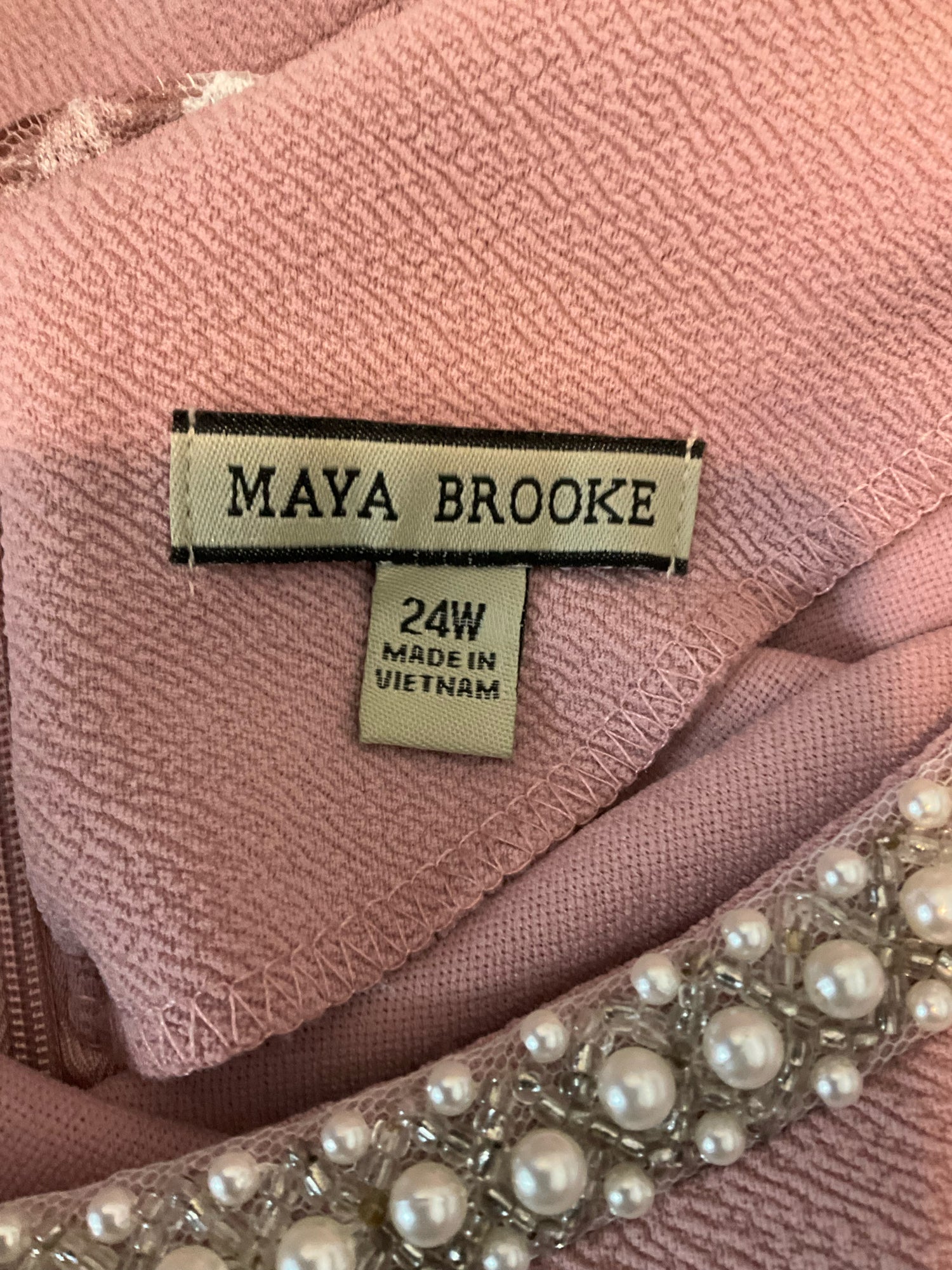 Maya Brooke 24W Mauve Lace Jacket Dress Set | 2-Piece Special Occasion Outfit