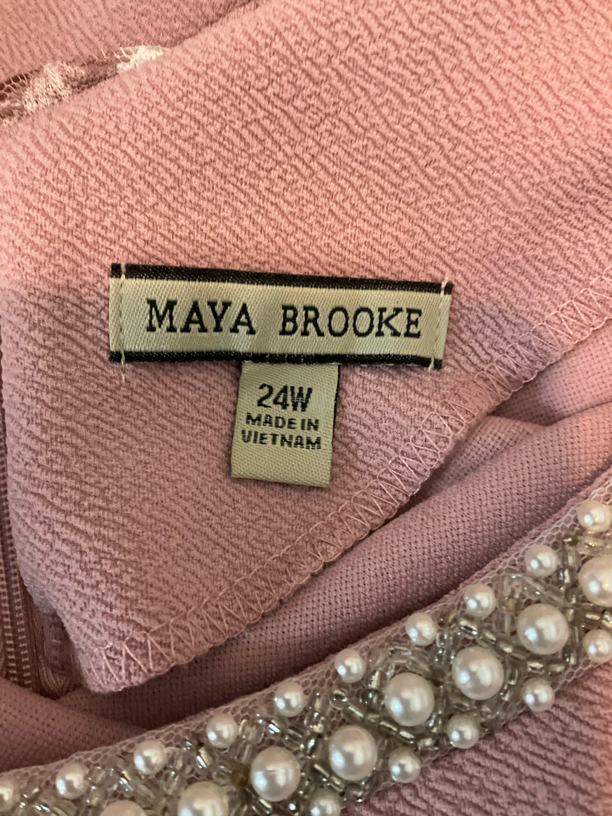 Maya Brooke 24W Mauve Lace Jacket Dress Set | 2-Piece Special Occasion Outfit