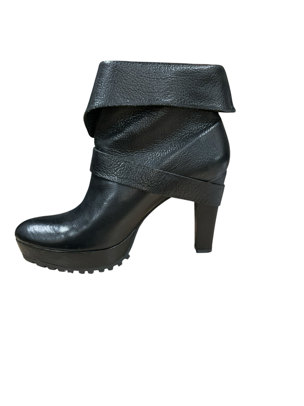 diane von furstenberg Shoe Size 8 Black Solid Pre-Owned Ladies booties