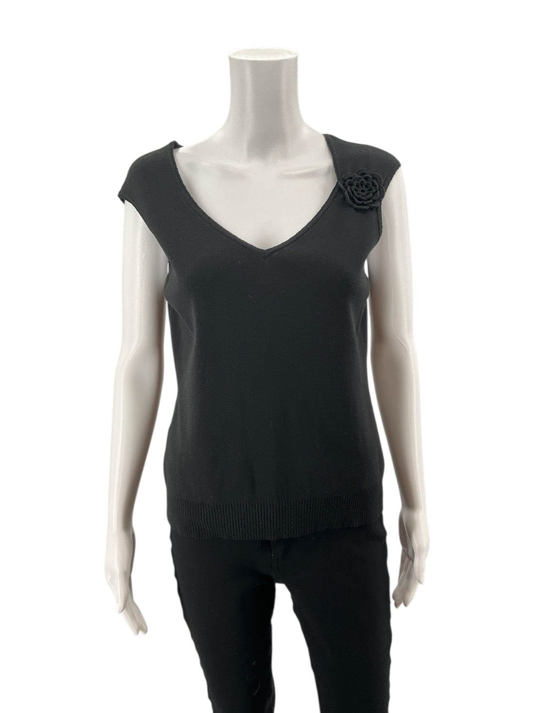 Loft Black Pre-Owned Ladies Top - Size Large Petite - Margaret’s Fine Consignment