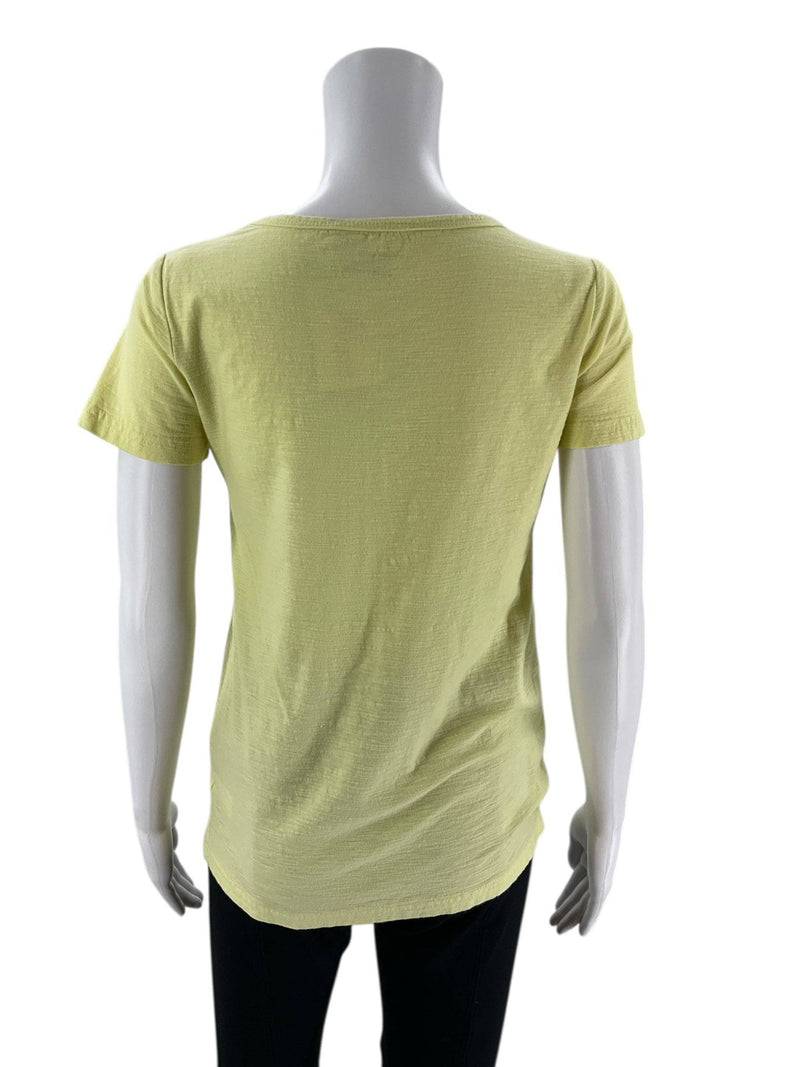 Saks Fifth Ave Yellow Solid Top - Size XS - Margaret’s Fine Consignment