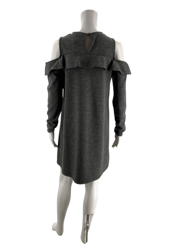Loft Gray Heathered Pre-Owned Ladies Dress - Size Small