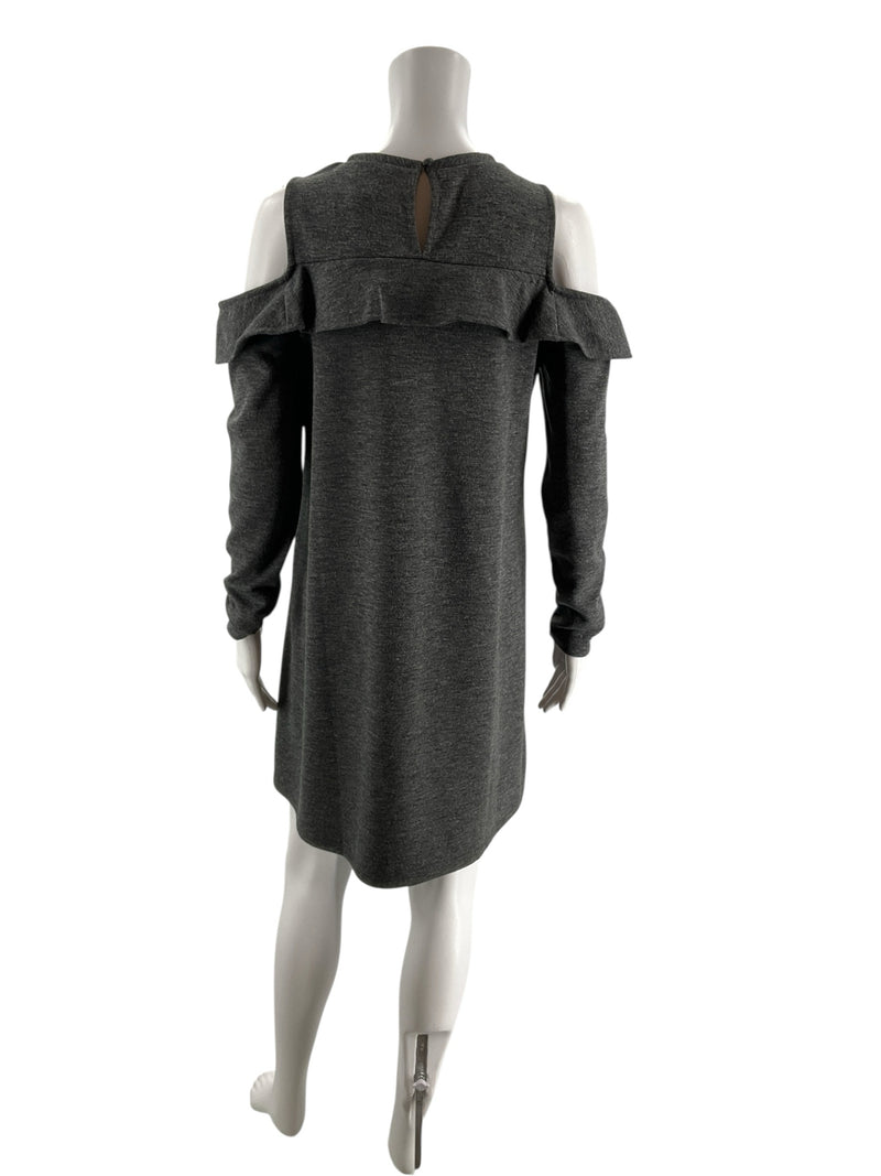 Loft Gray Heathered Pre-Owned Ladies Dress - Size Small