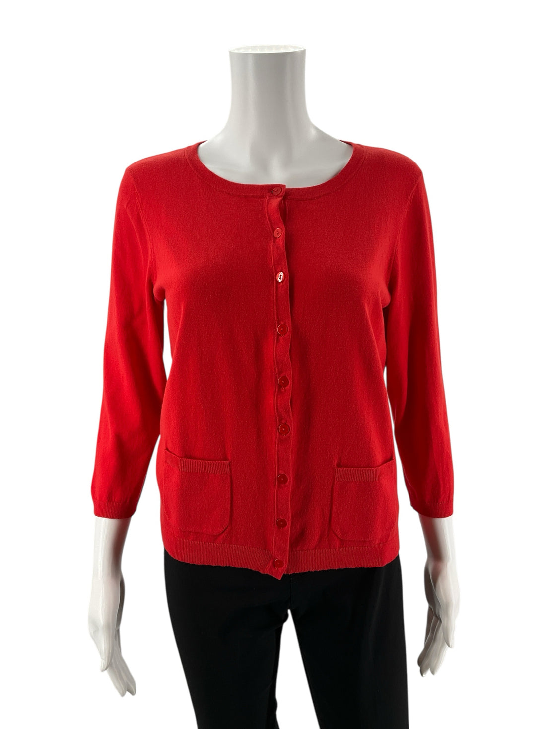 Talbots Red Solid Pre-Owned Ladies New With Tags Top - Size Medium Petite