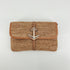 Brighton Tan Crossbody Sea Shore Straw Anchor Crossbody Bag Tan Leather Trim