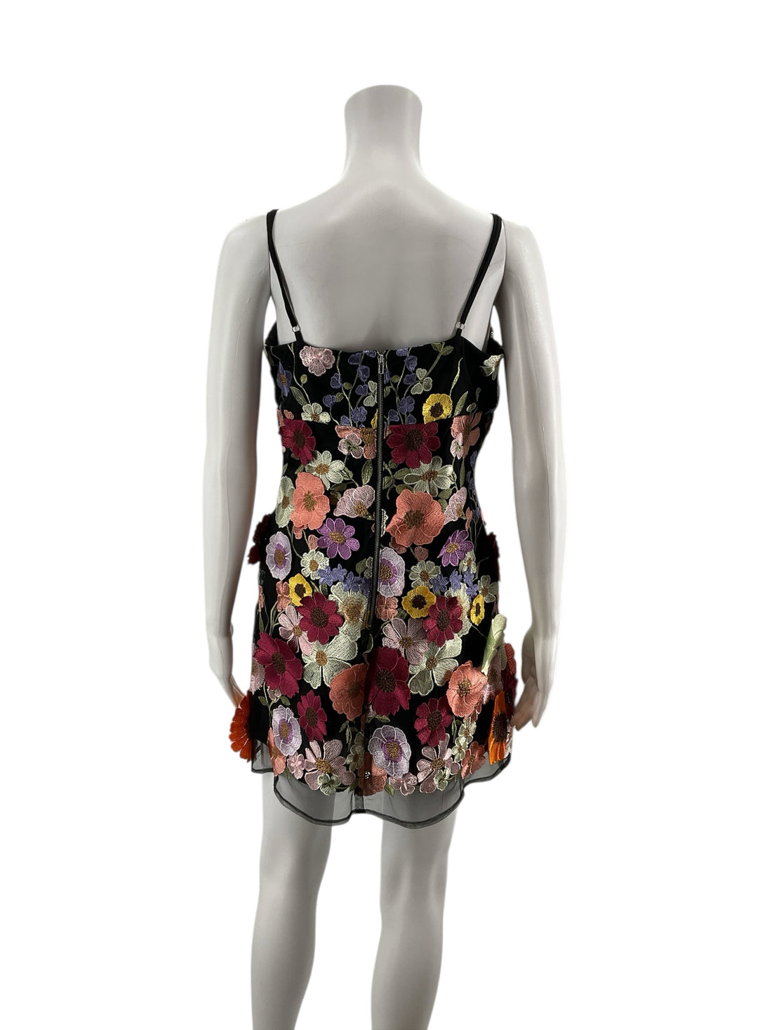 Storia Black/Multi Floral Pre-Owned Ladies Dress - Size Large