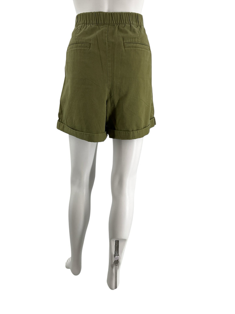 Loft Olive Solid Pre-Owned Ladies Shorts- Size 6 - Margaret’s Fine Consignment