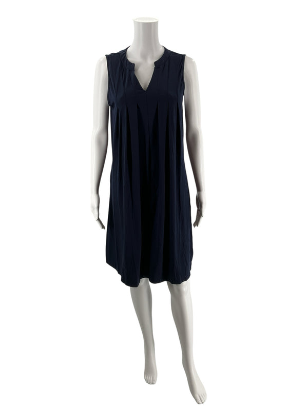 It Navy Solid Pre-Owned Ladies Dress - Size Medium