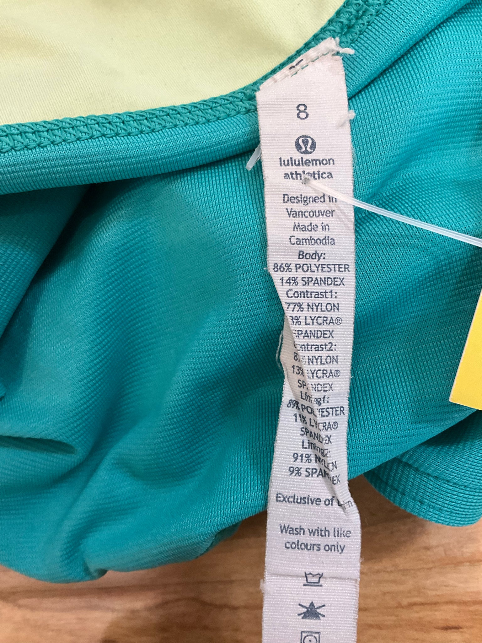 Lululemon Speed Up Short 2.5" Lined Athletic Running Shorts Teal Size 8