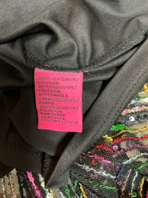 Betsey Johnson Multi Sequin T-Back Sheath Dress Size 4 Cocktail Party - ONLINE ONLY