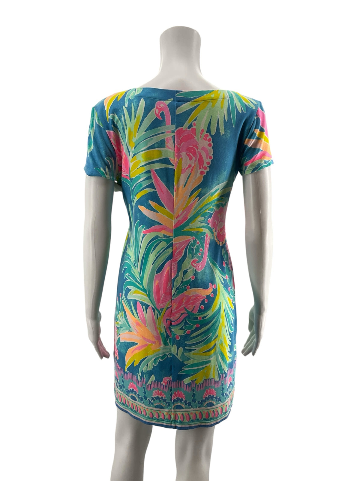 Lilly Pulitzer Marlowe Dress Tons of Fun Flamingo Print Size S - ONLINE ONLY