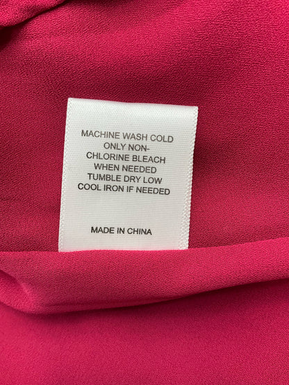 Gibson Latimer Red/Maroon Print Pre-Owned Ladies Dress - Size Small