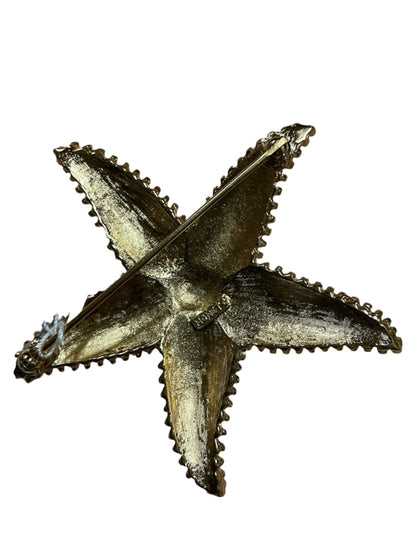 No Brand Gold starfish Brooch