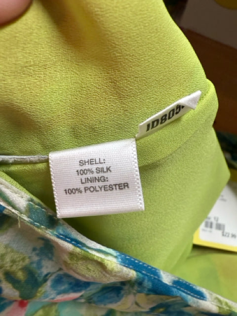 Ann Taylor green/teal Skirt Size 12 green/teal Floral Pre-Owned Ladies Skirt - Size 12