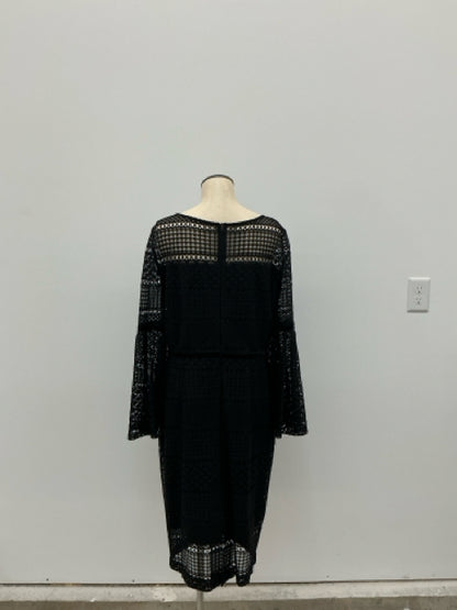Antonio Melani Bella Black Lace Bell Sleeve Dress Size 14 - ONLINE ONLY