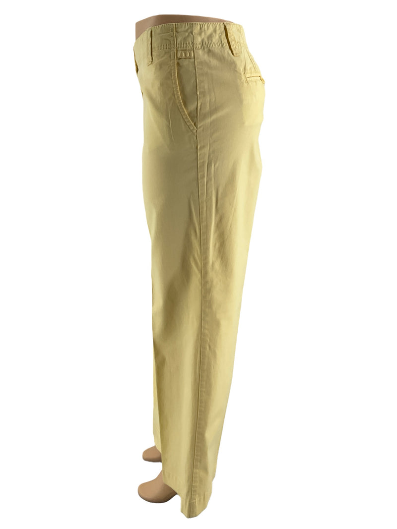 Loft Yellow Solid Pre-Owned Ladies Pants -  Size 10