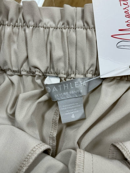 Athleta Skyline Pant II Khaki Tapered Travel Trouser Size 4 - ONLINE ONLY