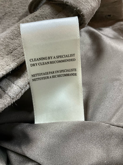 [BLANKNYC] Suede Moto Jacket Taupe Cropped Leather Biker Jacket Size Small