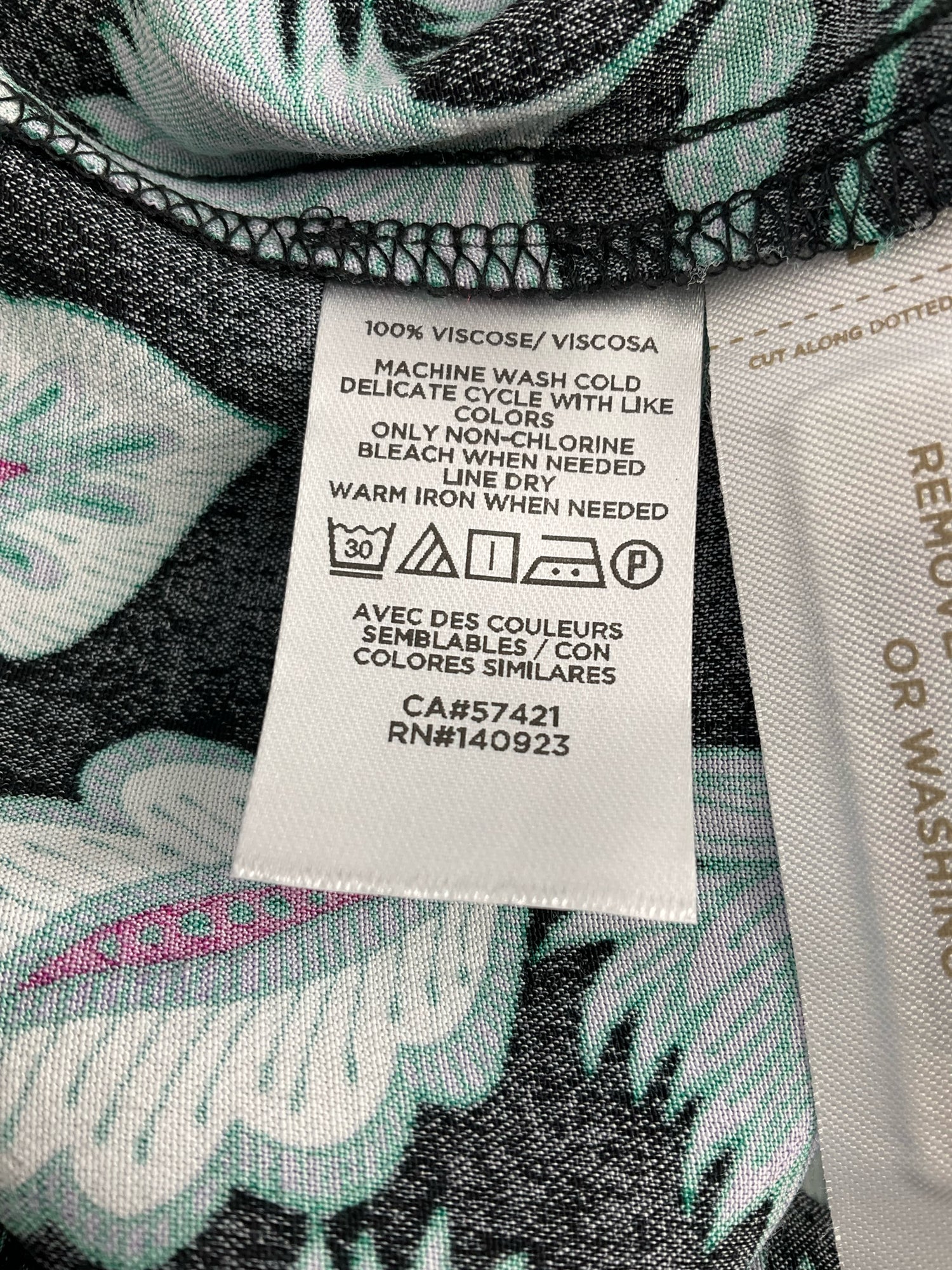 Loft Black/Multi Floral Pre-Owned Ladies Dress - Size 4