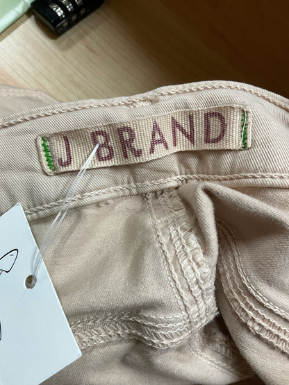 J Brand Mid-Rise Crop Skinny Jeans Stretch Twill Tan Size 29 - ONLINE ONLY