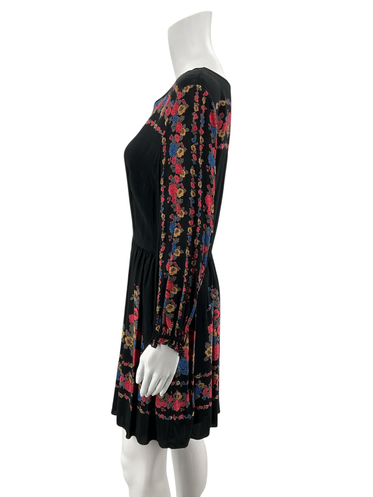 Free People Shake It Floral Tiered Mini Dress Tunic Size 8