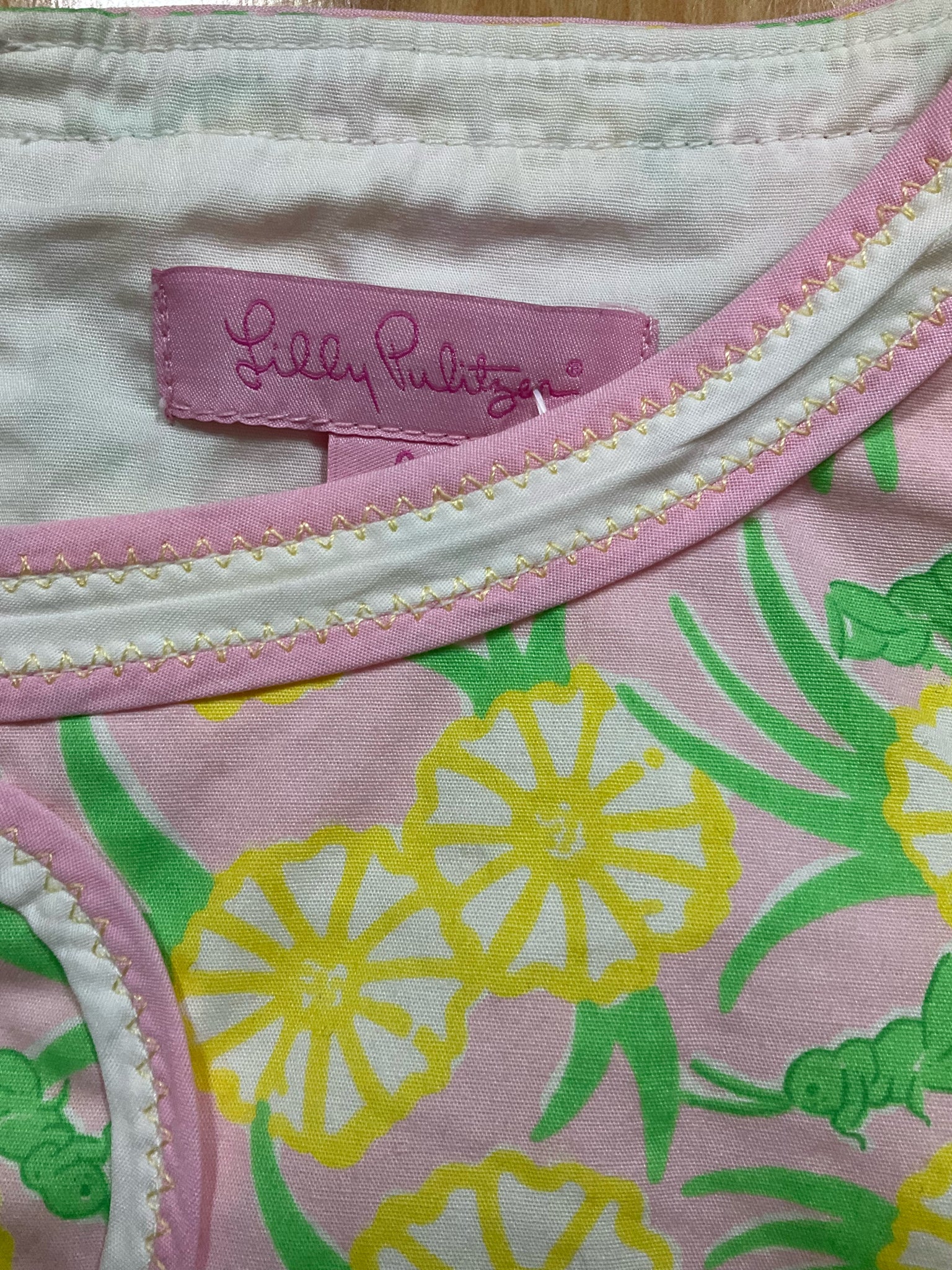 Lilly Pulitzer Jane Shift Dress Size 0 Mai Tai Pineapple Print