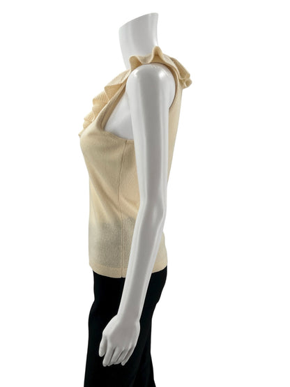 Ann Taylor Cream Solid Pre-Owned Ladies Top - Size Small - Margaret’s Fine Consignment