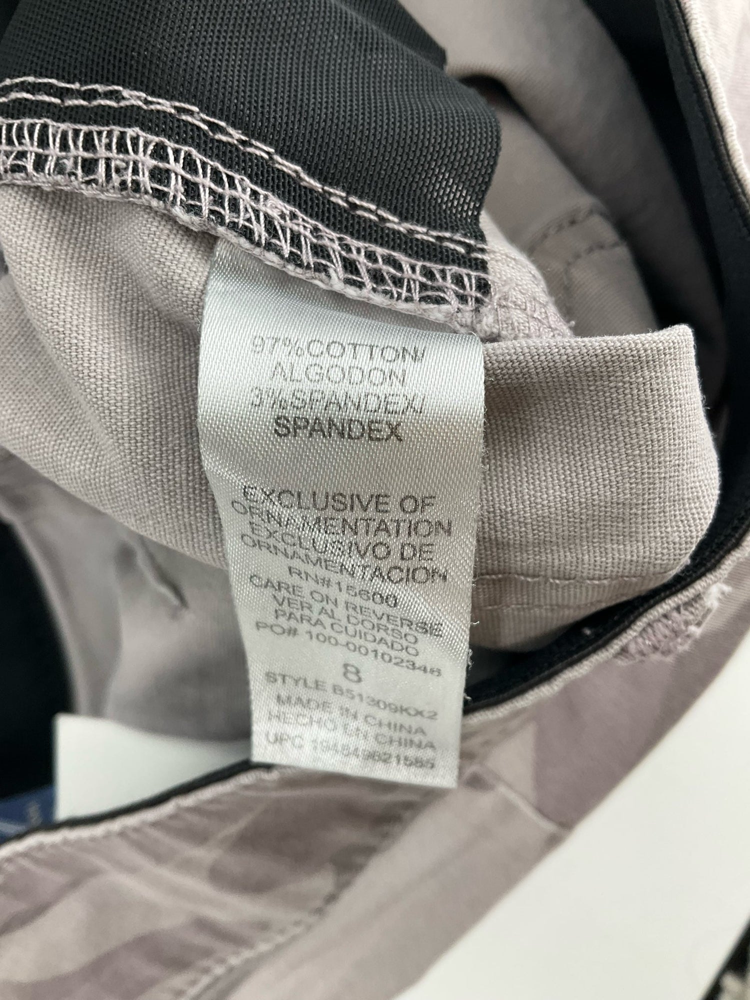 Democracy - Gray camo Pre-Owned Ladies Skirt - Size 8