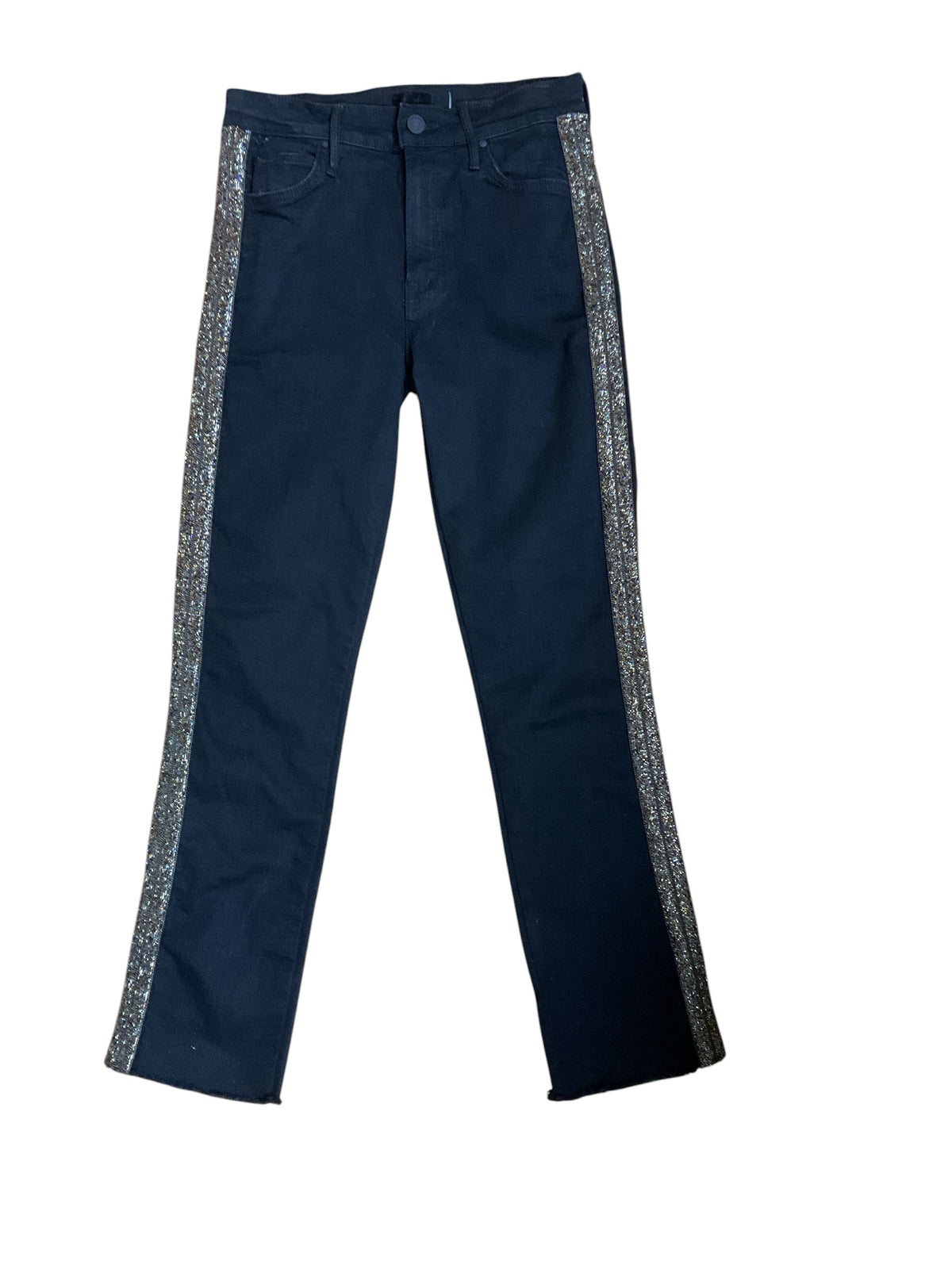 MOTHER The Looker Black Beaded Skinny Pants Size 4 - ONLINE ONLY