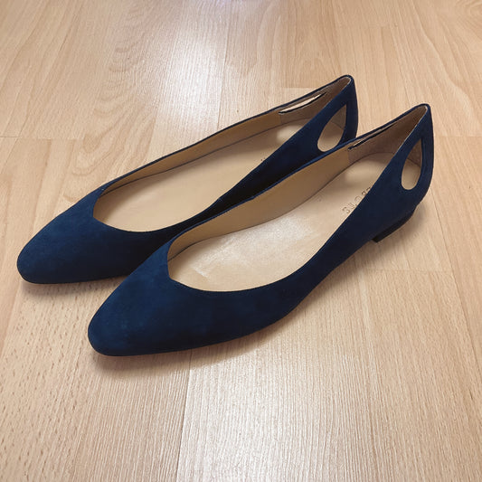 Talbots Shoe Size 11 Blue Suede Pre-Owned Ladies Flats