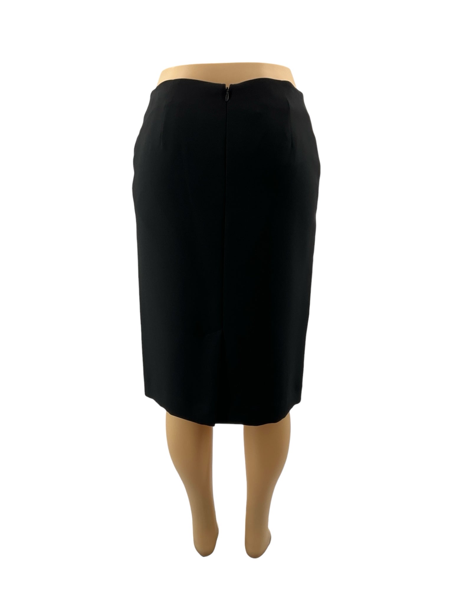 Talbots Classic Black Lined Pencil Skirt Size 6