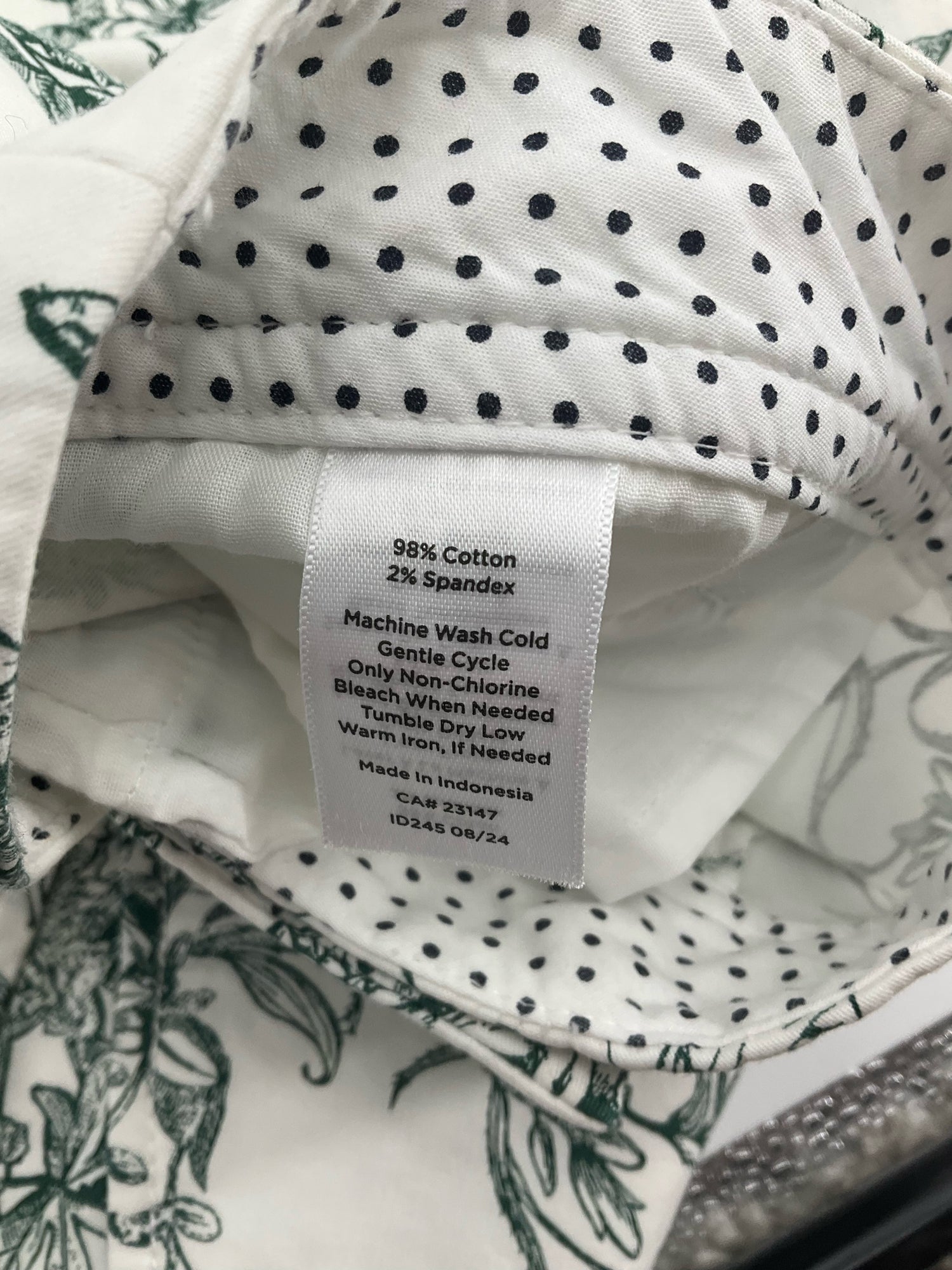 Talbots Floral Butterfly Print Bermuda Shorts Size 6