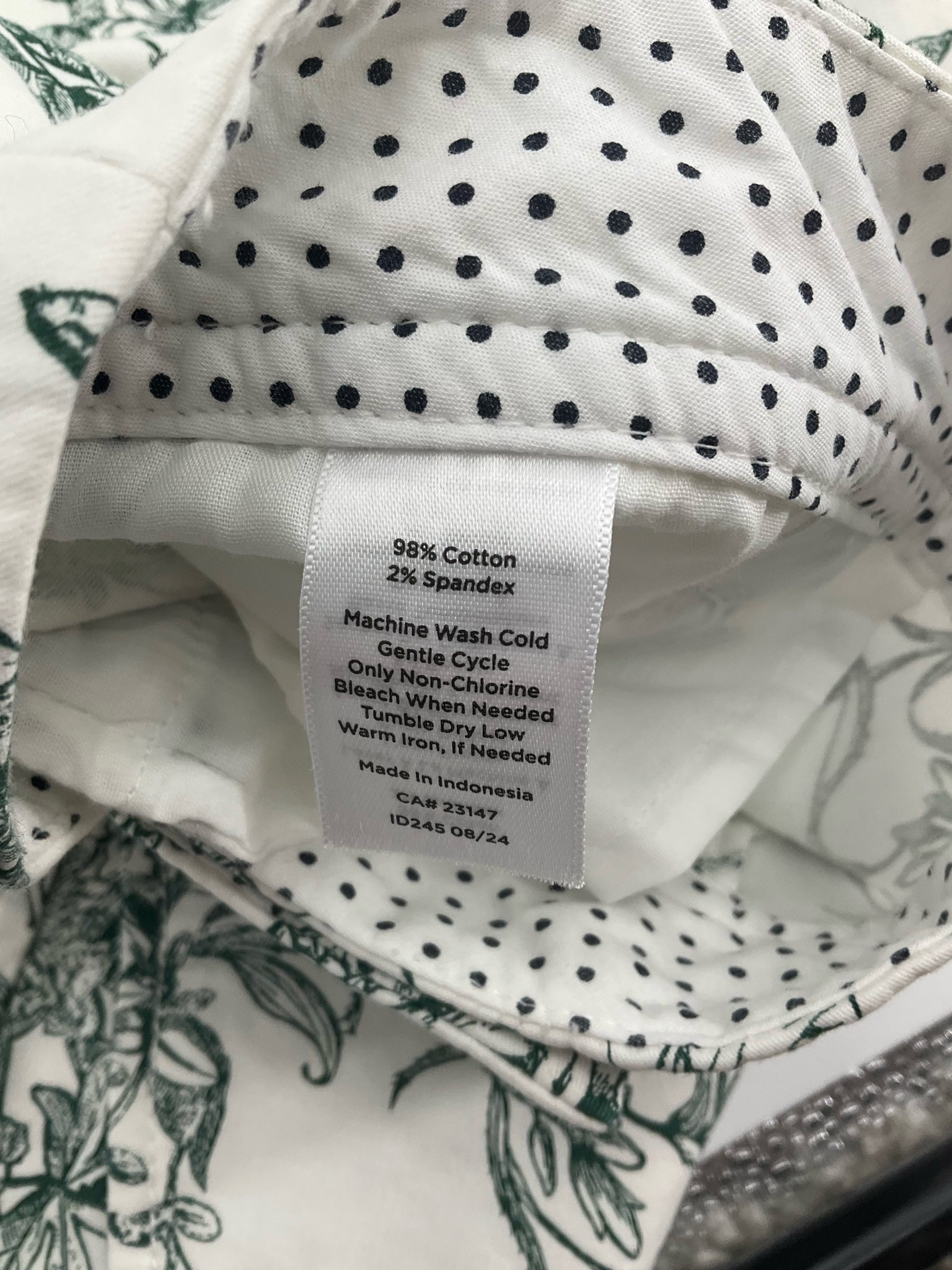 Talbots Floral Butterfly Print Bermuda Shorts Size 6