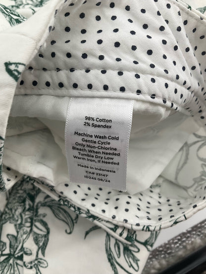 Talbots Floral Butterfly Print Bermuda Shorts Size 6