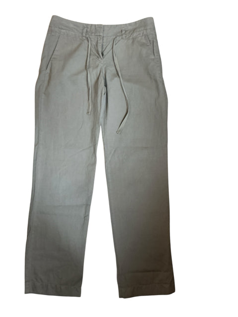J.Crew City Fit Pants Cotton Linen Blend Drawstring Taupe Size 2 - ONLINE ONLY