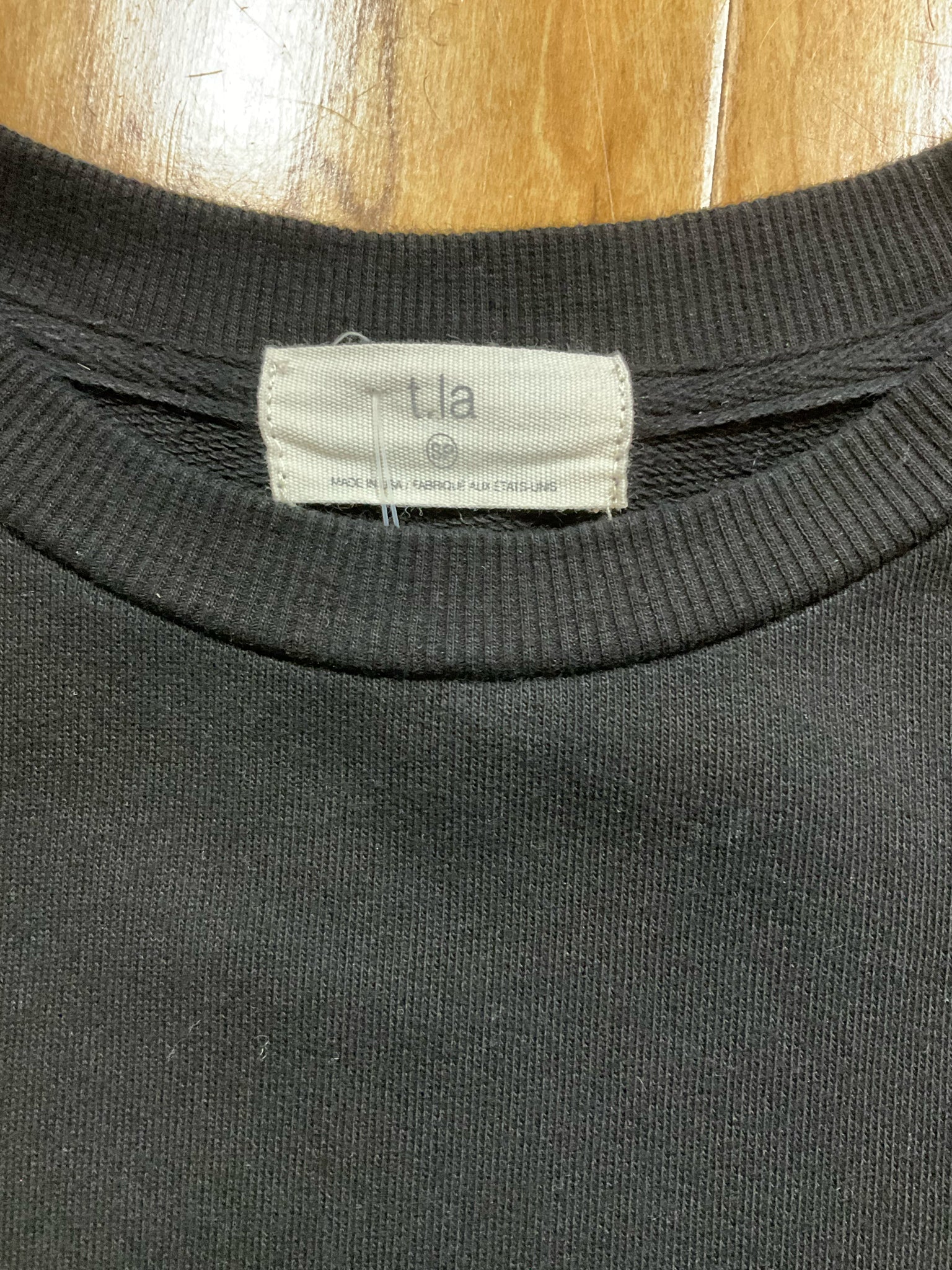 Lila by Anthropologie Black Tiered Puff Sleeve Cotton Mini Dress Size SP