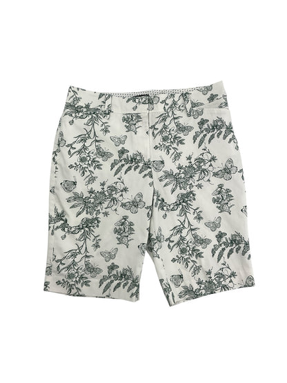 Talbots Floral Butterfly Print Bermuda Shorts Size 6