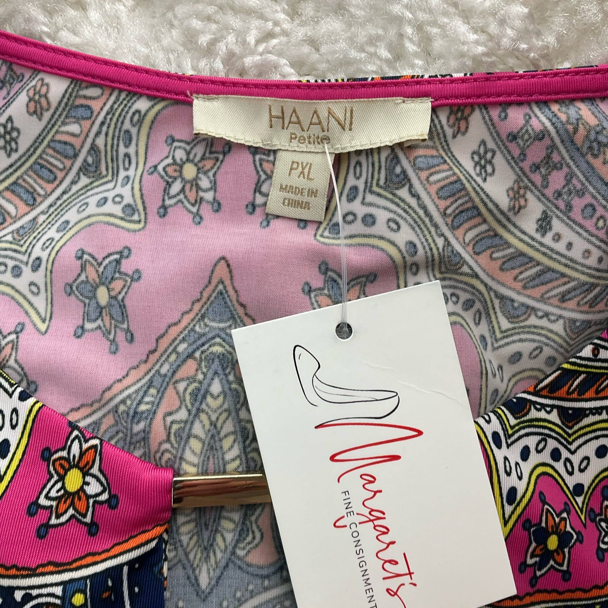 Haani Pink/Orange/Navy Paisley Ladies Pre-Owned Dress - Size XL Petite - Margaret’s Fine Consignment