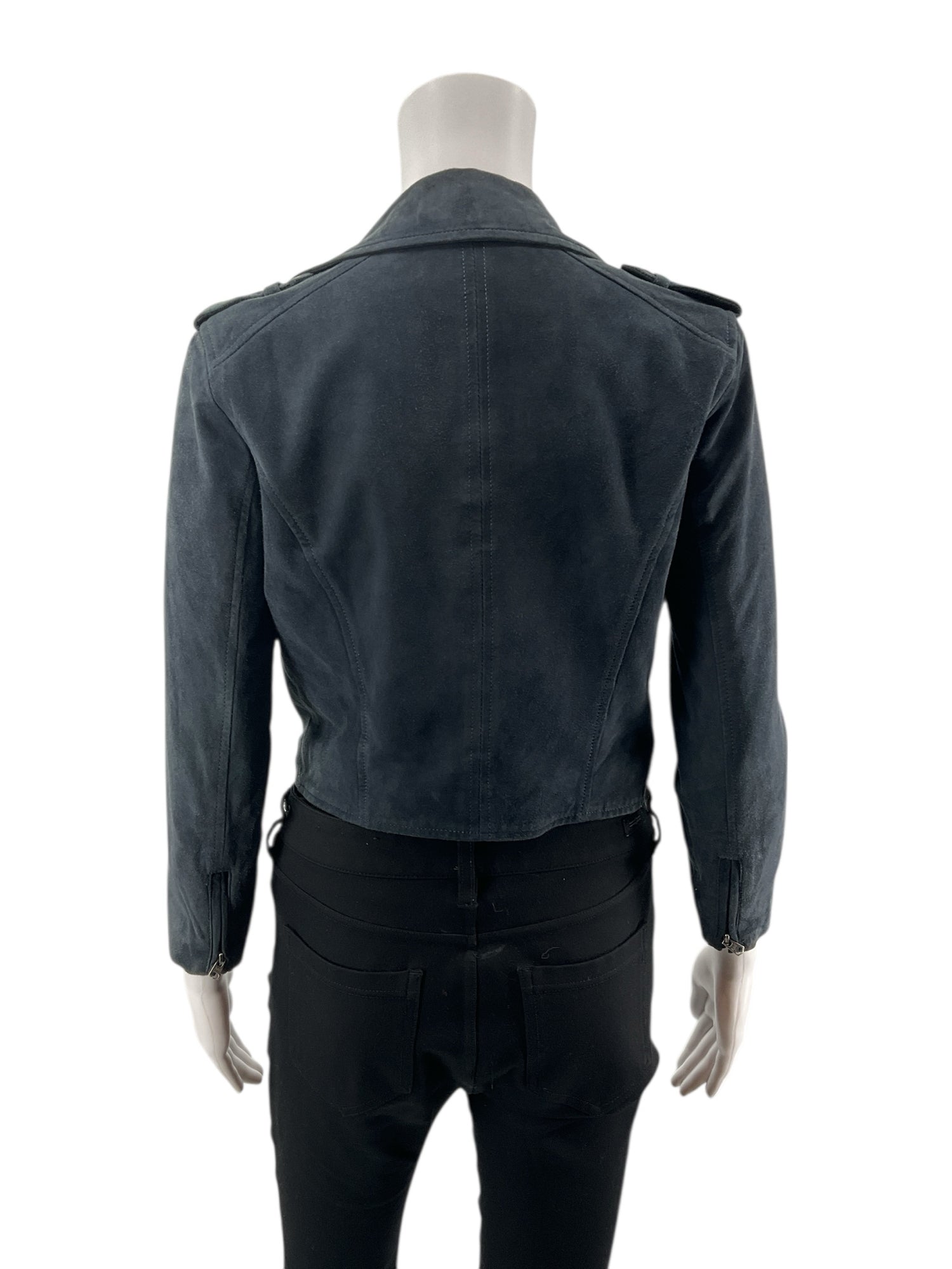 Abercrombie &amp; Fitch - Navy Solid Pre-Owned Ladies Jacket - Size Small